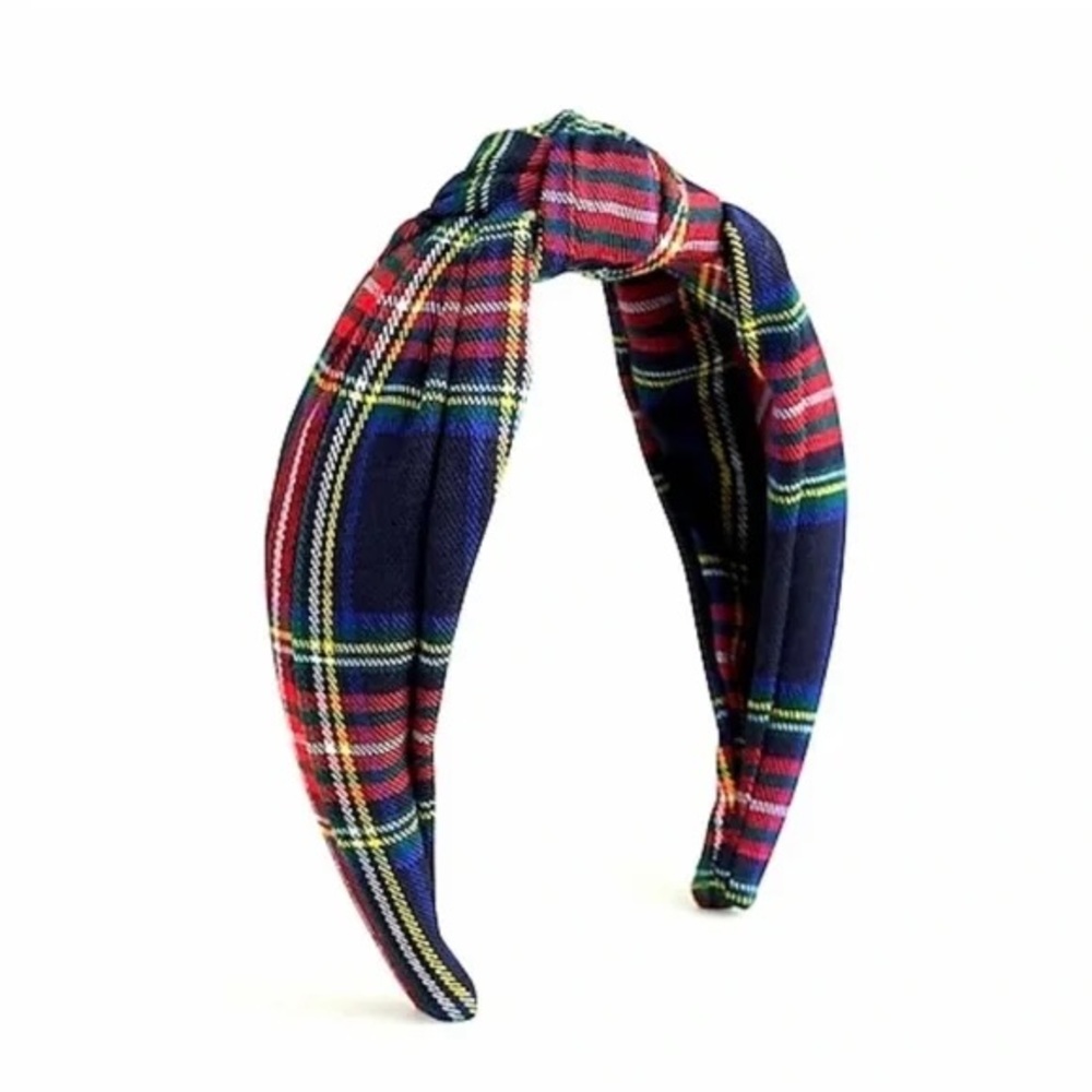 J. Crew tartan knot headband